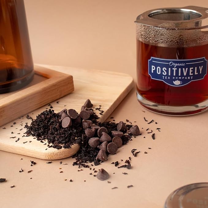 Organic Positively Tea Company, Choco Coco Joy Black Tea, Loose Leaf, 16 Ounce