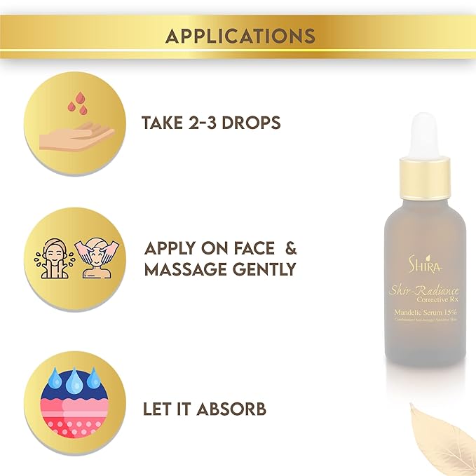 Shir-Radiance Corrective RX Mandelic Serum For Treating Acne and Scars Pore Minimizer With 15% Mandelic Acid (30 ml)