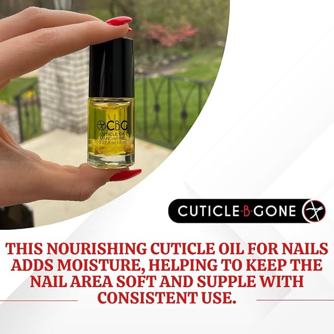 Hydrating Cuticle Oil, Softens Dry Cuticles, Moisturizes Nail Beds, Conditions Skin, Smooths Rough Edges, Supports Nail Care, Mandarine & Ylang Ylang, 0.27 Fl Oz