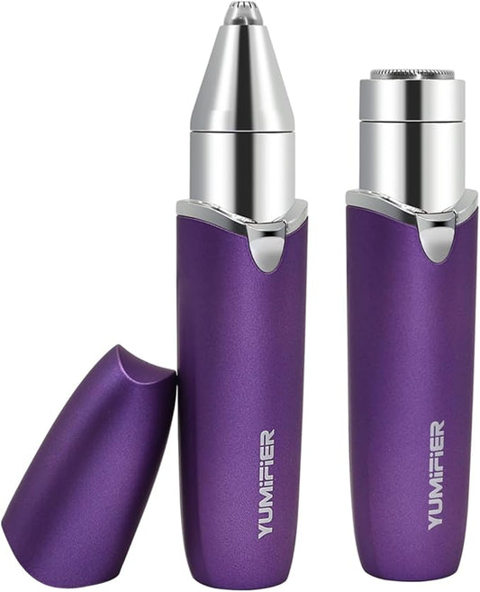 Eyebrow Facial Trimmer, Facial Hair Removal for Women, Smooth & Painless Face Razors Eyebrow Shaver for Women - 2 in 1 Facial Hair Remover & Eyebrow Trimmer with Built-in Battery for Face, Lip, Chin