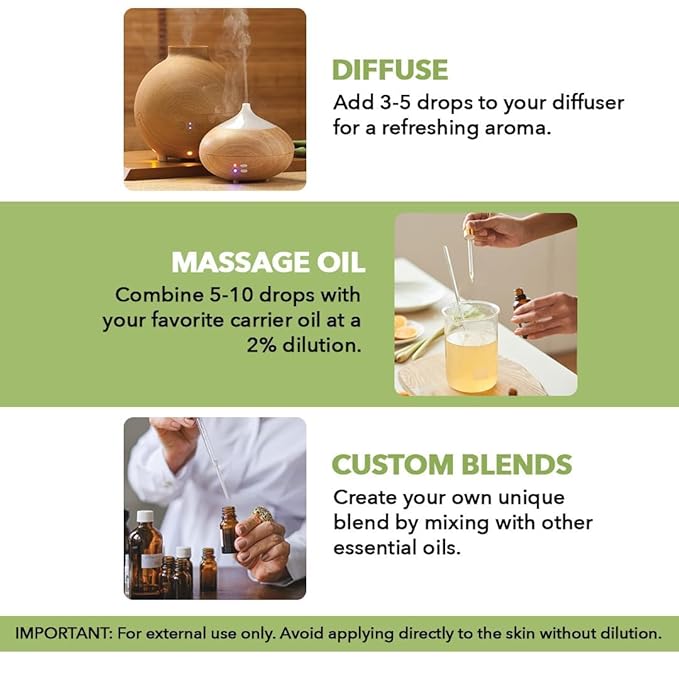 MAJESTIC PURE Peppermint Essential Oil | 100% Pure and Natural | Premium Grade Essential Oils for Hair Care, Home Diffusers, Skin, Aromatherapy, Massage and Humidifiers | 3.4 Fl Oz