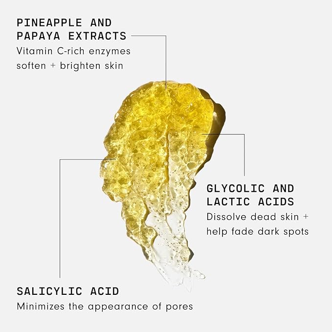 Versed Doctor's Visit Skin Resurfacing Face Mask - Glycolic Acid + Lactic Acid Face Exfoliant for Dark Spots & Skin Texture - AHA BHA Enzyme Mask to Brighten, Smooth Rejuvenate (3.4 fl oz)