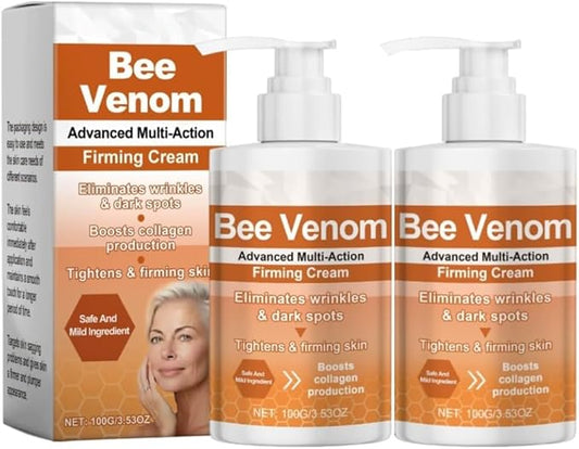Botox Bee Venom Firming Cream, Advanced Multi-Action Firming Cream,Advanced firming & Wrinkle-Reducing cream, Bee Venom for Tightens Skin(2pcs)