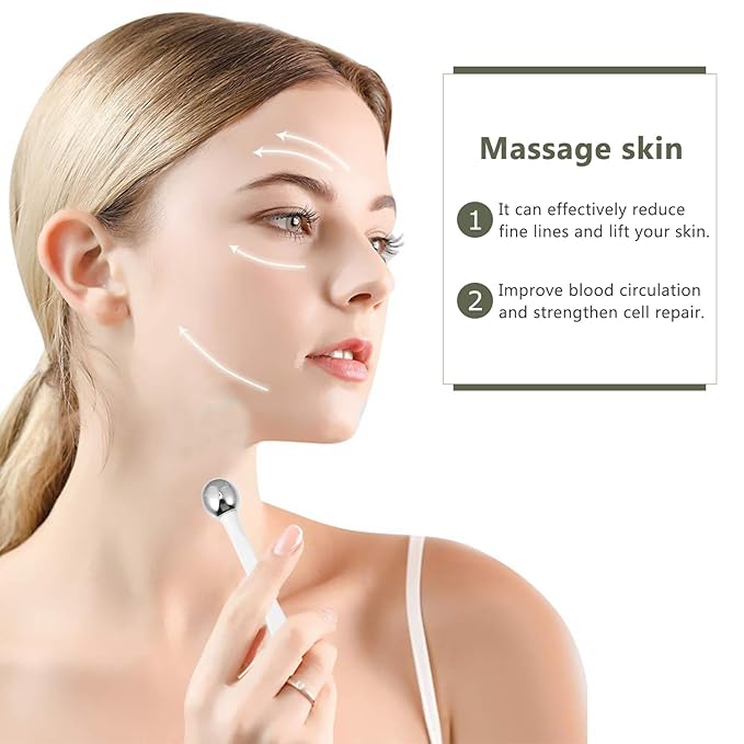 EXCEART 6pcs Eye Cream Applicators Face Eye Roller Massage Eye Care Applicator Wand Stick Metal Eye Cream Roller Wand