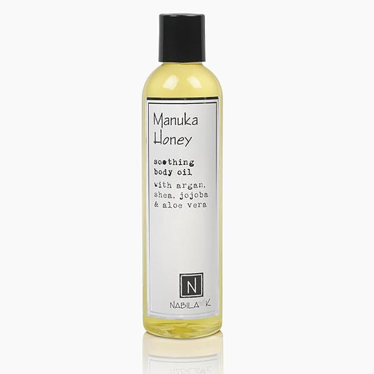 Manuka Honey Body Oil, 9 oz Moisturize & Nourish with Argan & Coconut Oil - Vitamin C Enriched - Naturally Derived