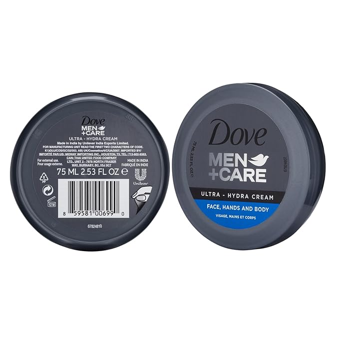 Dove Men+Care Ultra Hydra Cream Lotion, 2.53 Fl Oz (Pack of 12)