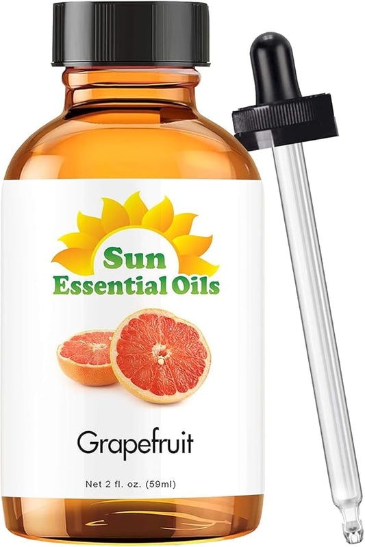 Sun Essential Oils Grapefruit Essential Oil - 2 Fl Oz Aromatherapy Oil