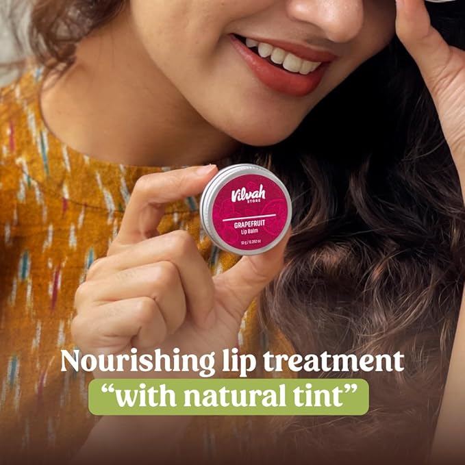 Vilvah Grape fruit Lip balm - 10g