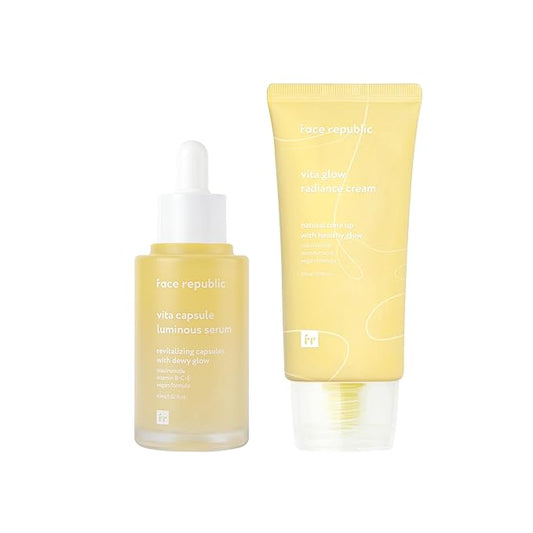 Face Republic Glow Duo - Vita Capsule Luminous Serum & Vita Glow Radiance Cream