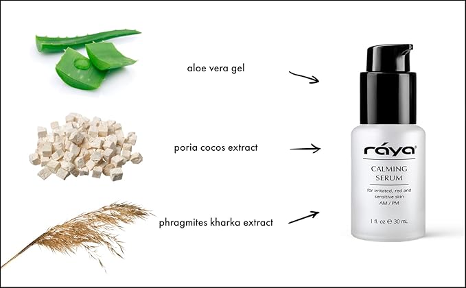 RAYA Calming Serum (504) | Calming Facial Treatment for Irritated and Sensitive Skin | Helps Relieve Inflammation and Reduce Redness
