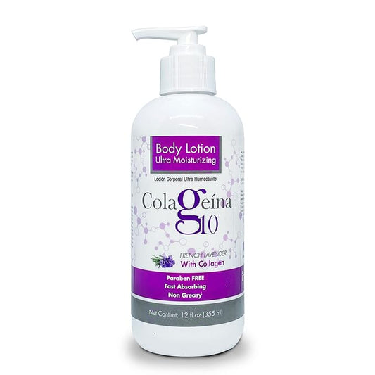 Colageina 10 Daily Ultra Moisturizing Body Lotion With Hydrolyzed Collagen, 12 FL Oz, Bottle