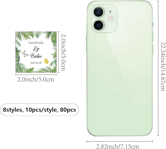CRASPIRE 80Pcs 8 Styles Lip Balm Lipsticks