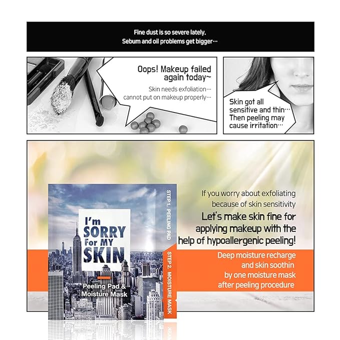 I'M SORRY FOR MY SKIN Peeling Pad & Moisture Mask