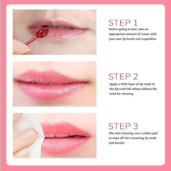 4 Pcs Bee Balm Lip Balm Honey Pot, Honey & Strawberry Lip Mask Propolis Moisturizing Hydrating Prevention Dry and Cracked Lip Scrubs Exfoliator.