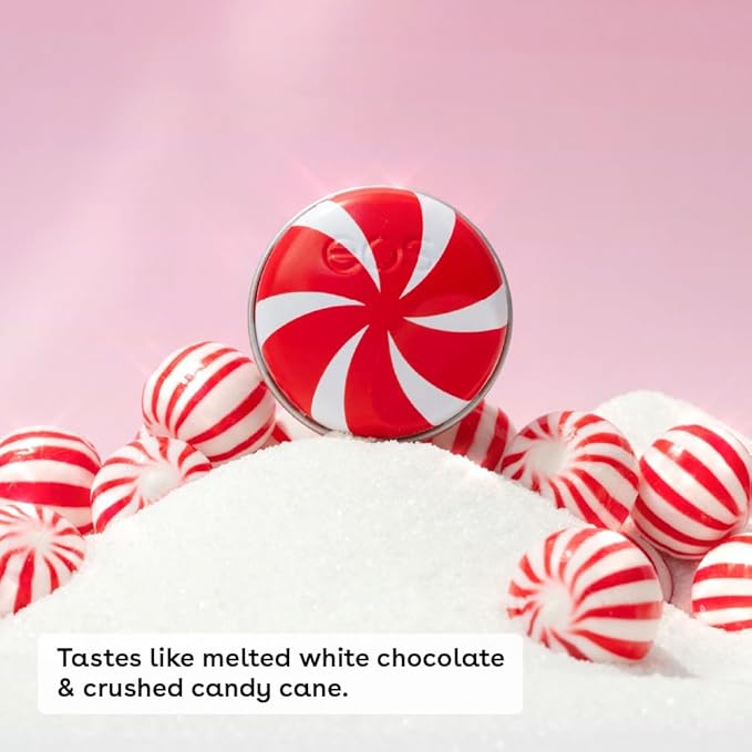 eos Holiday Lip Scrub Exfoliator- Candy Cane Sugar Scrub, Limited-Edition Moisturizing Lip Treatment, Stocking Stuffers, 0.56 oz