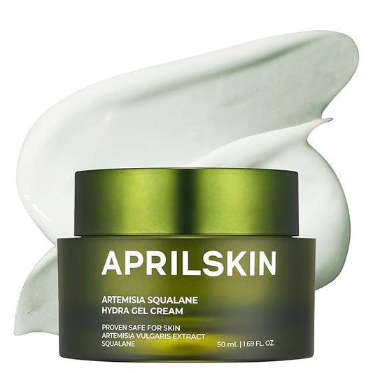APRILSKIN Artemisia Squalane Hydra Gel Cream | Dry, Sensitive, Acne-Prone Skin | Vegan, Cruelty Free, Low pH, Soothing & Firming up | 50 ml | No sulfates and Artificial Fragrance