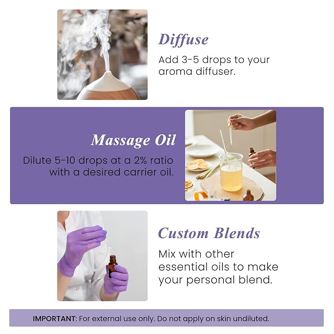 Handcraft Blends Lavender Essential Oil - 0.33 Fl Oz - 100% Pure and Natural - Premium Grade Essential Oil for Diffuser and Aromatherapy