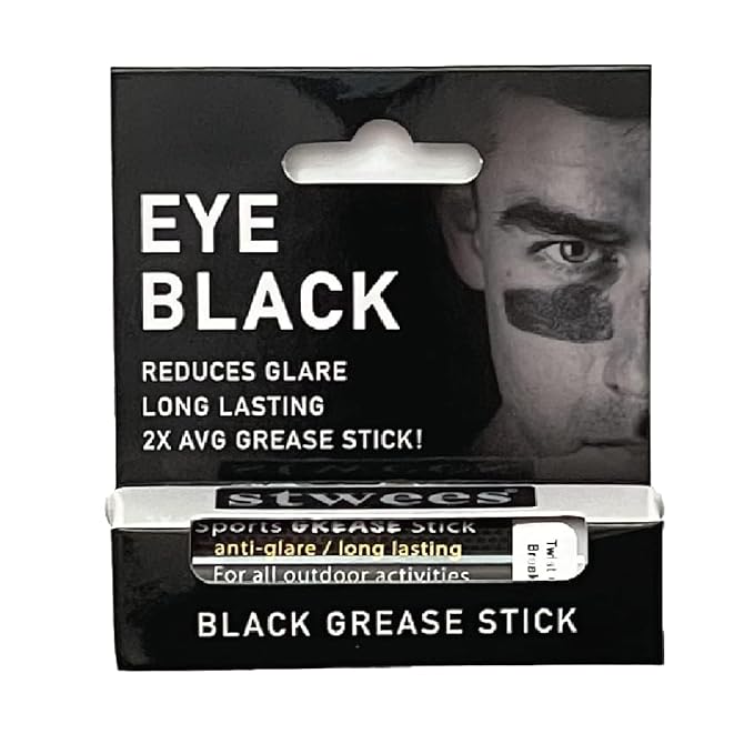 Eye Black, Pro Sports, Grease Stick Tube, Reduce Glare, Face Painting, Long Lasting, Skin Safe, Net 8.2g (1 Pack)