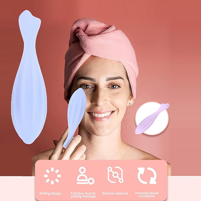 LIANXUE Silicone Face Roller Multifunctional Beauty Roller Skin Care for Face Roller Massager Moisturizing Beauty Tools