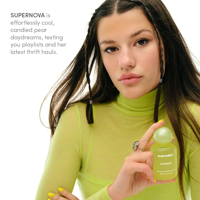 Evereden Fragrance Hair and Body Mist - Supernova: Clean and Vegan Collectible Hair and Body Spray for Teen Girls - Amplify Your Self-Expression with Iconic Scents in Mesmerizing Mist Dispensers