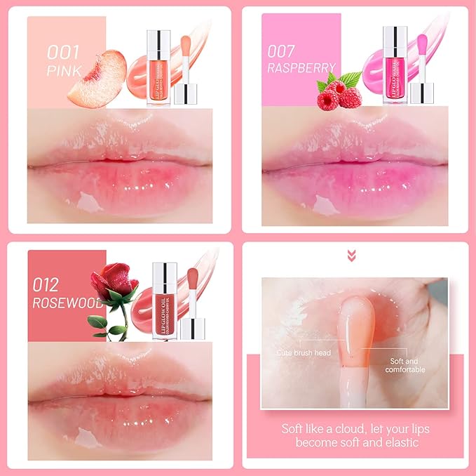 3 Set Lip Oil Hydrating Tinted