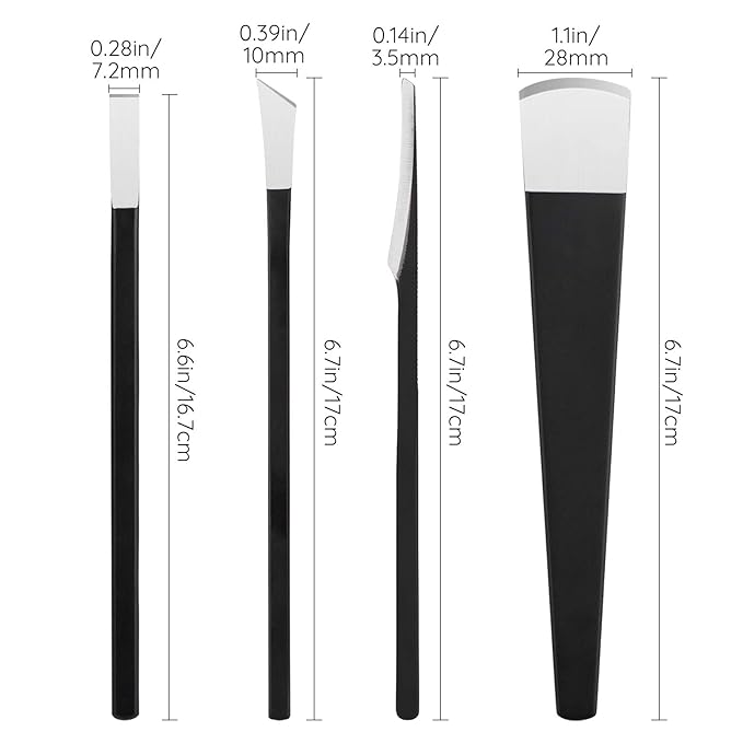 4pcs Pedicure Knife Set, Segbeauty Ingrown Toenail Knife, Correction Nippers Clipper Remover with Carry Bag, High Manganese Steel Nail Care Foot Repair Cutter for Calluses for Beauty Salon Home Use