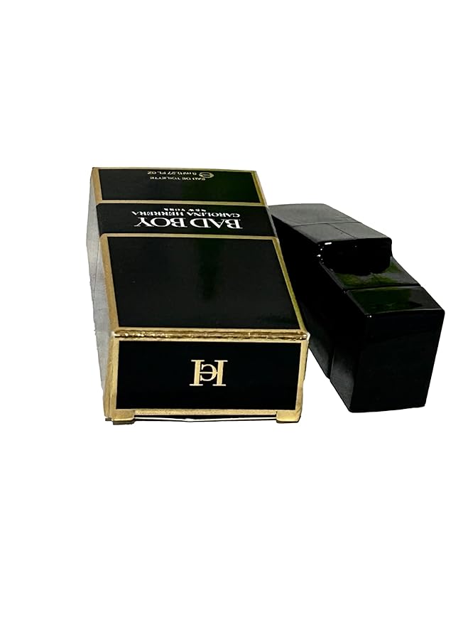 Carolina Herrera Bad Boy Eau De Toilette Mini Splash Men Perfume 8 ml / 0.27 FL Oz