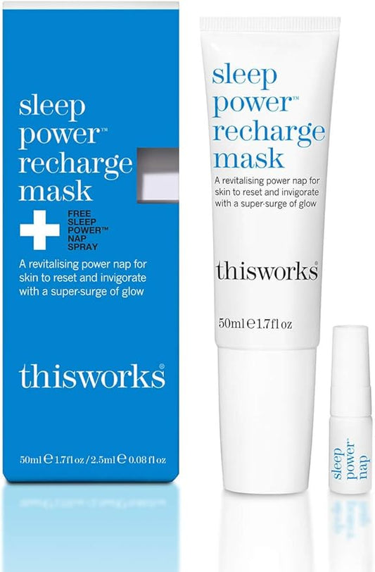 This Works Sleep Power Recharge Mask, 50ml, Plumping Treatment, Unisex Skin Treatment Mask