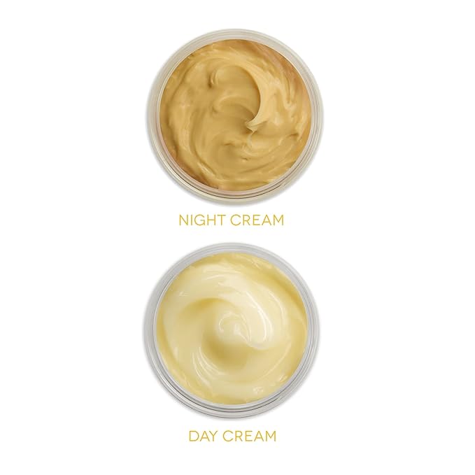 Earth To Skin Honey Manuka Mini Duo Set Day Gel Cream (0.5 Fl Oz) and Night Cream (0.5 Fl Oz) with Hyaluronic Acid & Vitamin E, All-Day & Night Hydration for Face and Neck (2 Pack)