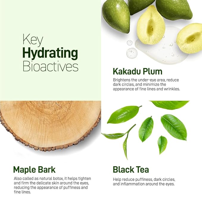 Refresh Botanicals Organic Eye Serum | Eye Cream for Under Eye Puffiness, Dark Circles & Fine Lines | For All Skin Types | Paraben & Chemicals free | 30 ml