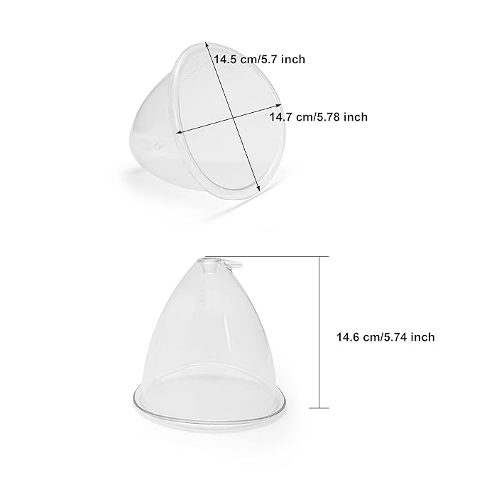 Elitzia Accessories Cup 70 80 90 105 120 One Pair Breast Enlargement Vacuum Pump Cups Shape Breast Lifting Machine Digital Breast Beauty Salon Spa Equipment Professional Beauty Instrument