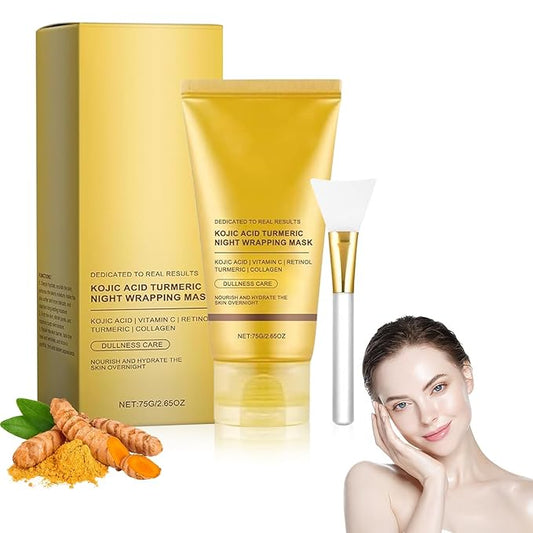 Turmeric Overnight Wrapping Peel Off Mask – Defends Against Skin Stress for a Clear, Glowing Complexion(1PCS)