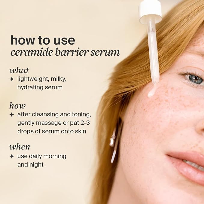 Cocokind Ceramide Barrier Serum, Hydrating Serum to Reduce Dryness, All Skin Types including Sensitive Skin, Fragrance Free, Cruelty Free, 1 fl oz (Trio Pack)