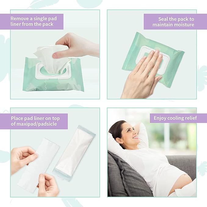 Mama & Wish Sitz Bath Tablets 1 Pack and Witch Hazel Pad Liners 1 Pack