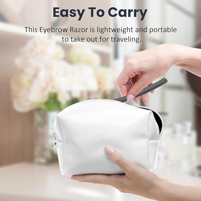 Dermaplaning Tool for Face, Dermaplane Razor for Peach Fuzz with Metal Grip, Professional Eyebrow Razor for Women, Facial Razor for Women Black (12 Replaceable Blades)