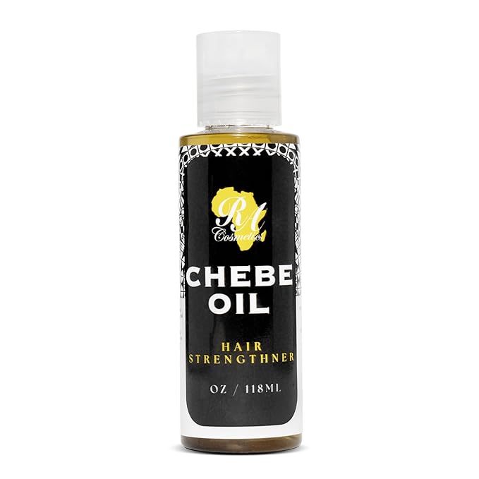 RA COSMETICS Chebe Oil- Hair Strengthening And Growth Enhancing, Moisture-Rich Formula with Chebe, Natural Oil - Rich In Nutrients - Promote Elasticity, Prevents Breakage, Nourishes Scalp-4oz