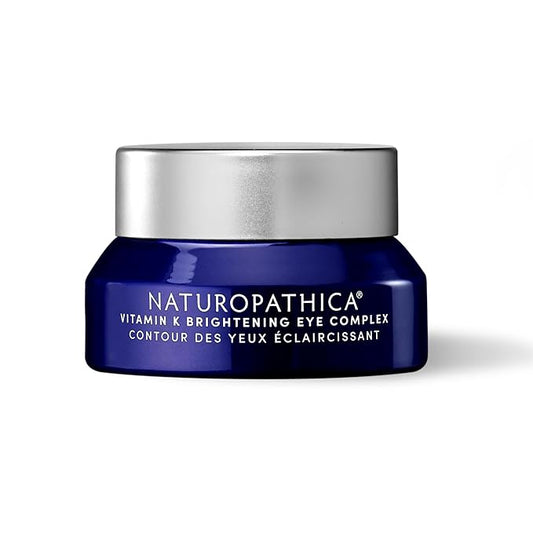 Naturopathica Vitamin K Brightening Eye Complex, Daily Eye Cream for Dark Circles and Puffy Eyes, Under Eye Cream to Help Firm and Revitalize Tired Eyes, 0.5 fl oz