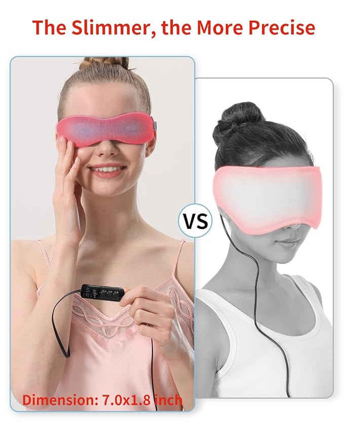 Aroma Season Heated Eye Mask for Dry Eyes, Warm Eye Compress with Flaxseed for MGD, Dry Eye Syndrome, FSA HSA Eligible, Chalazion Blepharitis Stye Eye Treatment, Steam Moist to Unclog Glands (Blue)
