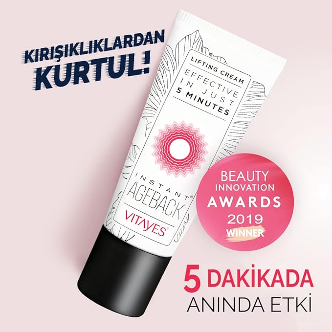 VITAYES Instant Ageback Lifting Cream, Dark Circle Bags Under Eye Remover, Anti Wrinkle and Fine Lines Face Lift Cream 0.52 Oz