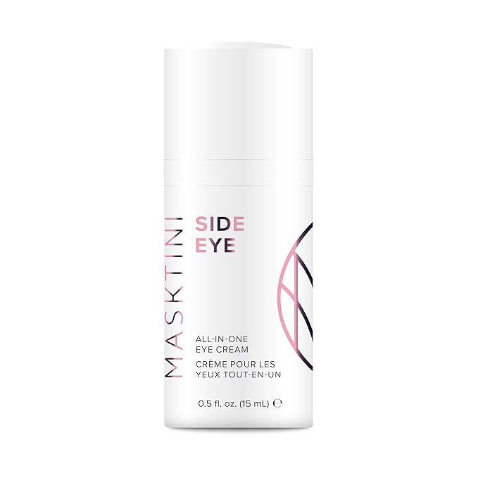 Side Eye All-in-One Eye Cream, 0.5 ounce - Face Moisturizer - with Apple and Green Tea Extracts - Collagen Boosting - Eye Cream for Puffiness