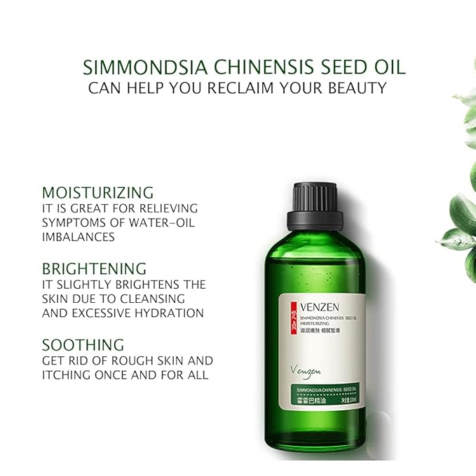 VENZEN Jojoba Oil Simmondsia Chinensis Seed Moisturizing Soothing Nourishment Skin 100 ml