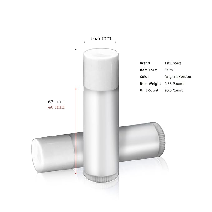1st Choice 50 Lip Balm Empty Color