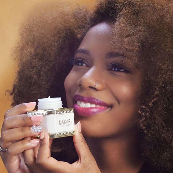 MAKARI Night & Day Radiance Face Cream Duo | 24-Hour Skincare for Dry, Normal & Maturing Skin | Fades Dark Marks, Scars & Blemishes | Vegan Formula with Anti-Aging Moisturizers | 3.35 oz & 1.85 oz