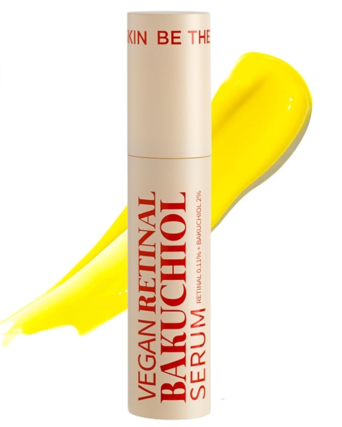 Vegan Retinal Bakuchiol Serum - Anti Aging Face Serum for Lines, Wrinkles, Pores - Gentle Skincare for Day & Night - Hypoallergenic, Korean Skincare, 0.68 oz.