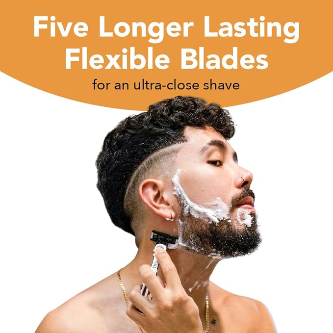 BIC Flex 5 Disposable Men's Razors, 5 Blade Razors for Smooth Shaving Experience, 6-Pack, Ideal Men's Razor Gift Set