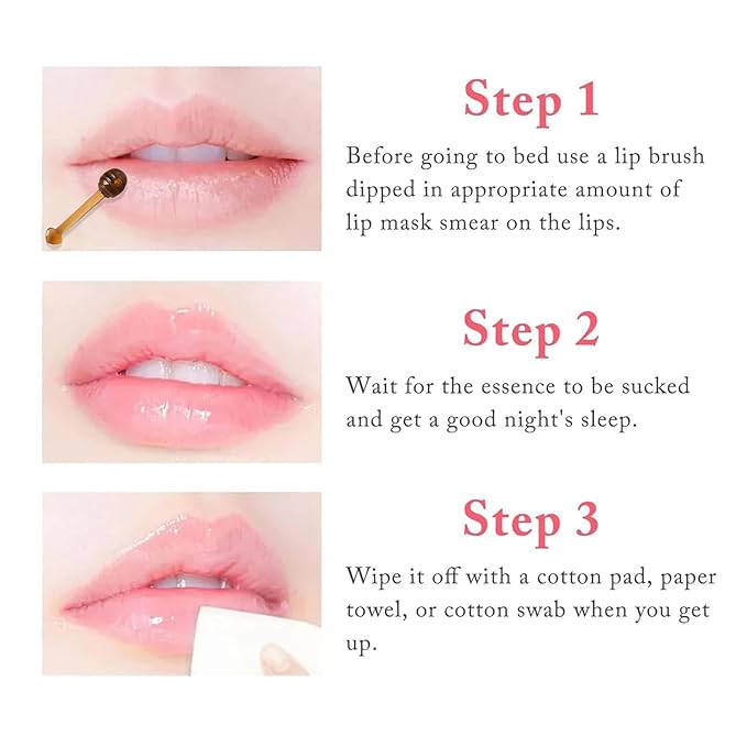 6Pcs Bee Lip Balm Honey Pot,Lip Sleeping Mask Hydrating Prevention Dry and Cracked Lip Scrubs Exfoliator Lip Care,Lip Mask Overnight Reduces Lip Lines