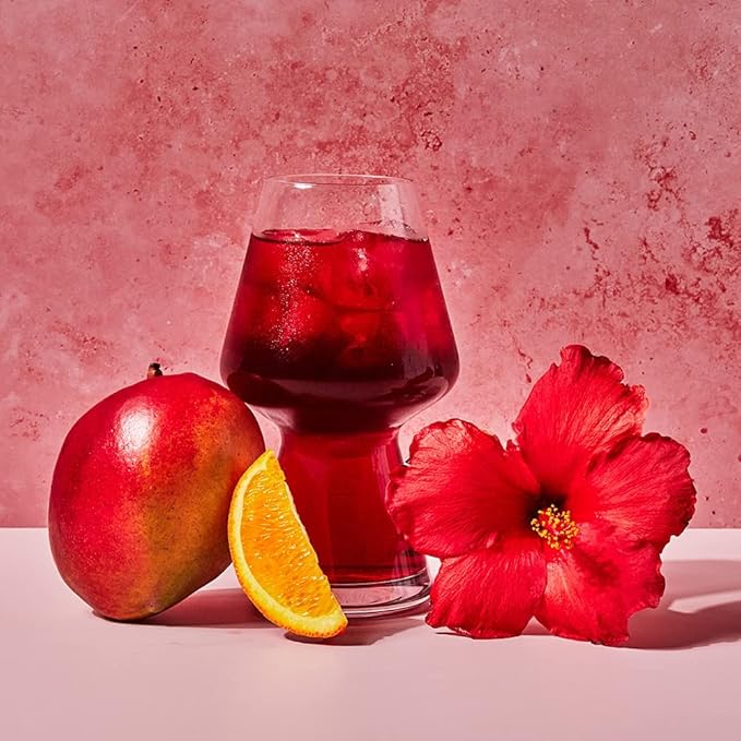 Smith Teamaker Hibiscus Mango Iced Tea No. 42, Refreshing, Caffeine-Free, Sustainably Grown, Full Leaf Herbal Iced Tea, 10 Count, 1 Quart Sachets