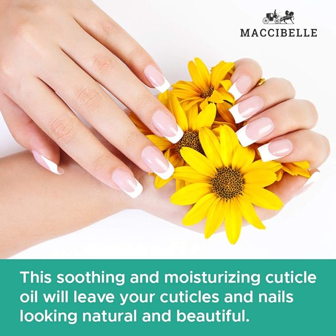 Maccibelle Cuticle Oil 0.5 oz Tea Tree Lavender Heals Dry Cracked Cuticles