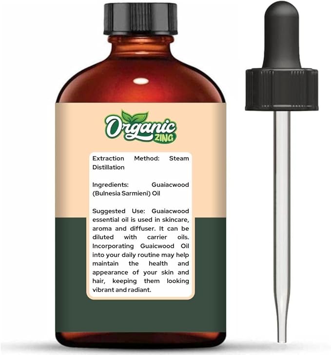 Guaiacwood (Bulnesia Sarmientoi) Oil | Pure & Natural Essential Oil for Skincare, Aroma and Diffusers - 118ml/3.99fl oz