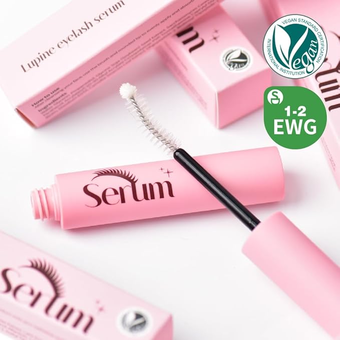 Eyelash Serum - Lash Growth Serum & Conditioner | Vegan Certified | Hypoallergenic | Korean Beauty for Longer, Fuller Lashes & Eyebrows